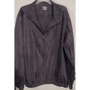 PGA Tour Jacket Mens XL Brown Half Zip Pullover Golfing Golf Lightweight NWOT